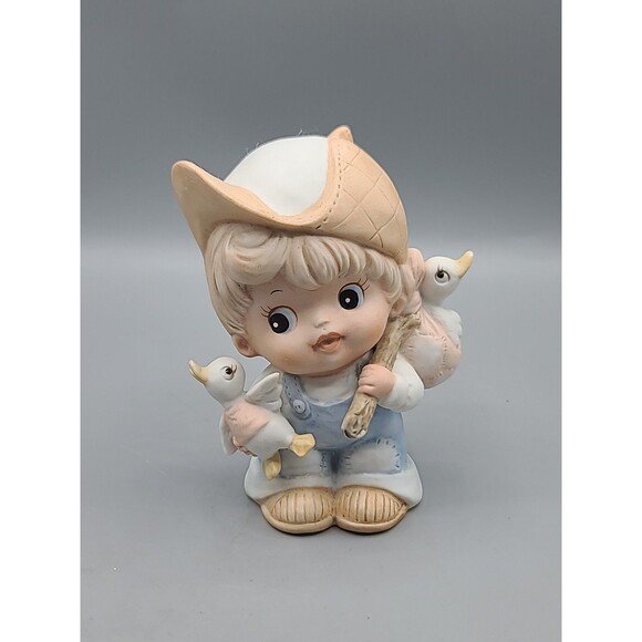 Homco Boy with Ducks Porcelain Figurine #1418 - Picture 1 of 12